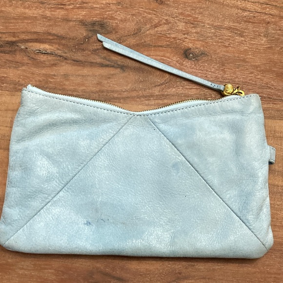HOBO PAULETTE LEATHER CLUTCH BAG